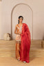 Rust Chamak Sleeveless Twill Kurta Set
