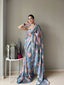 Ocean Coral Saree