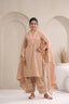 Hand Block, Printed Cotton Beige Suit Set 3