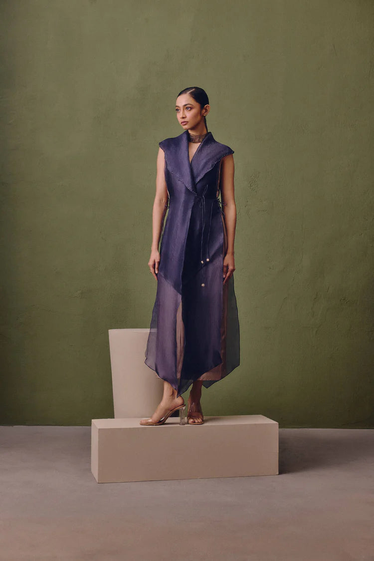 Mirage Organza Overlay Dress – Meherbaa India