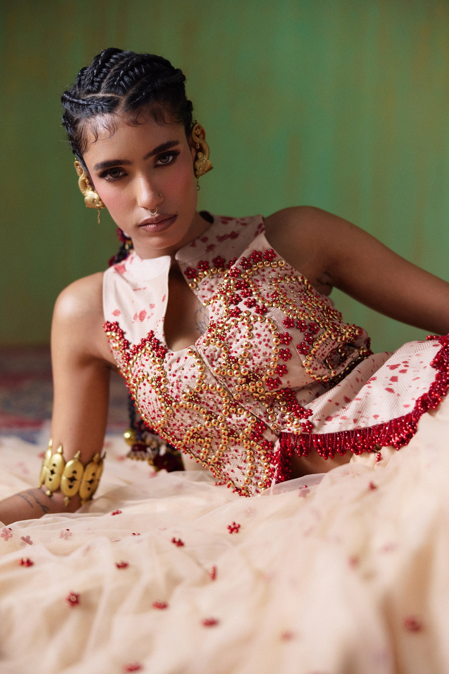 Phoolkari Lehenga Set