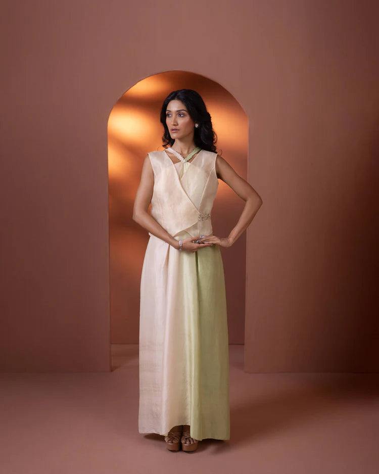 Zinnia Silk Ombré Dress