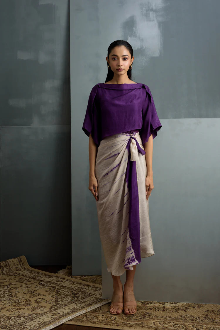 Kyra Shibori Silk Dress