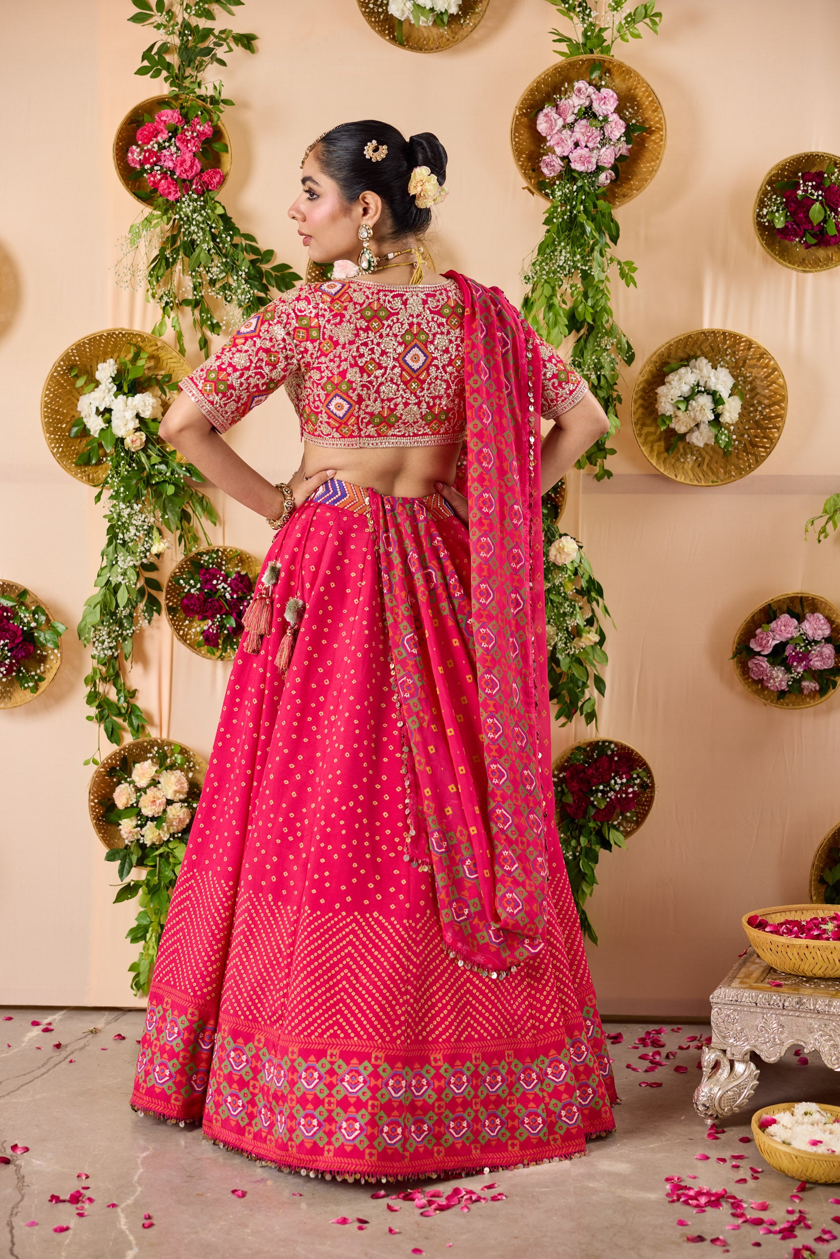 Patola Bandhej Print Lehenga