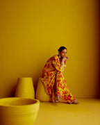 Kaftan Kurta with Cuff Embroidery & Pants