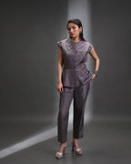 Astra Sculpted Silk Co-ord Set