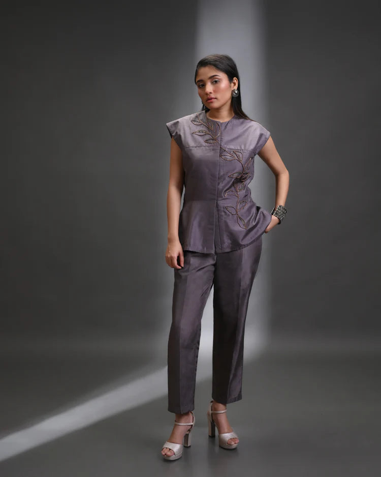 Astra Sculpted Silk Co-ord Set Main image