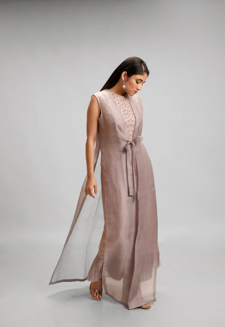 Wisteria Dress with Organza Jacket