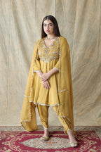 Zariya Short Anarkali With Tulip Pants