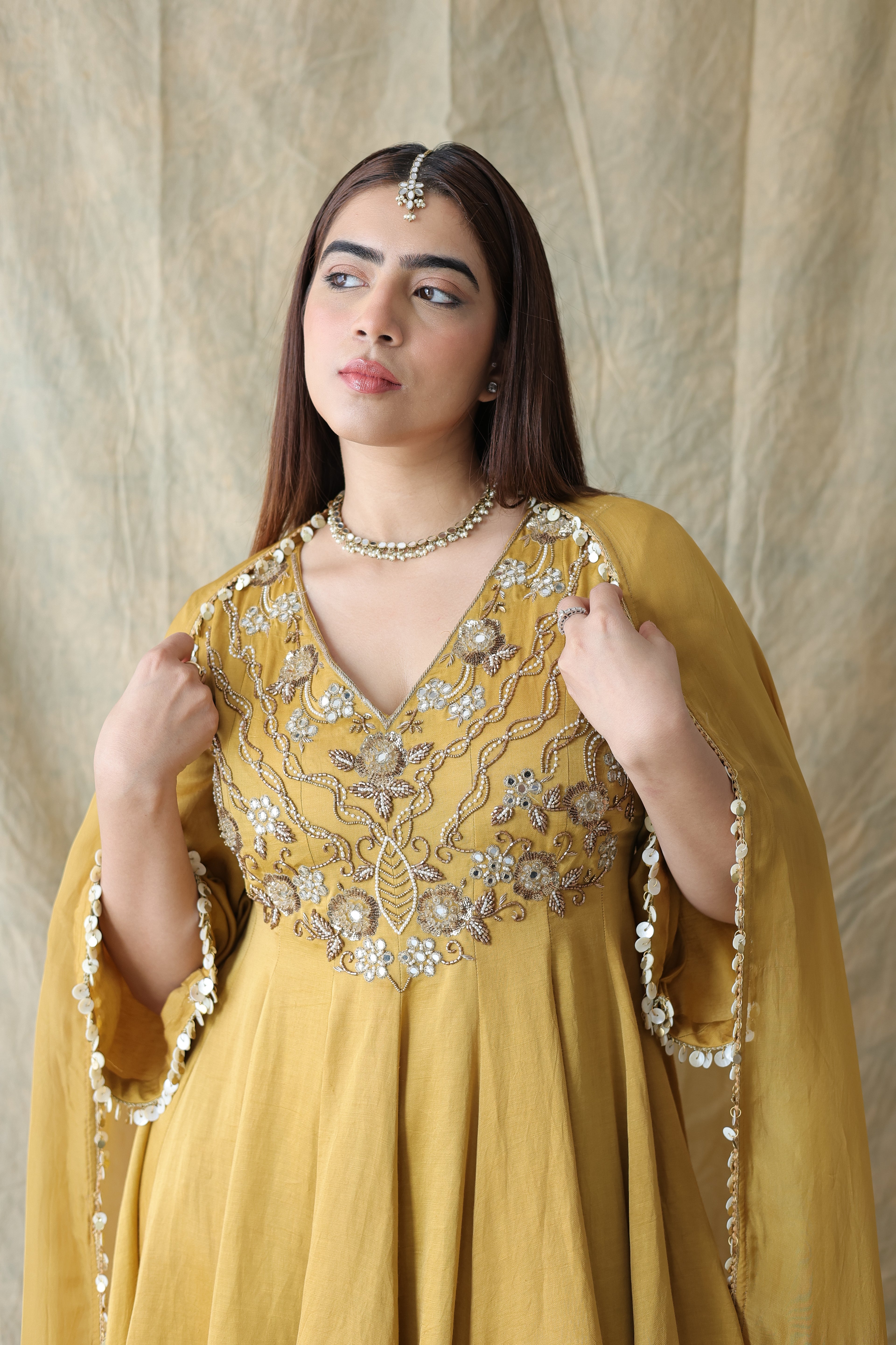 Zariya Short Anarkali With Tulip Pants