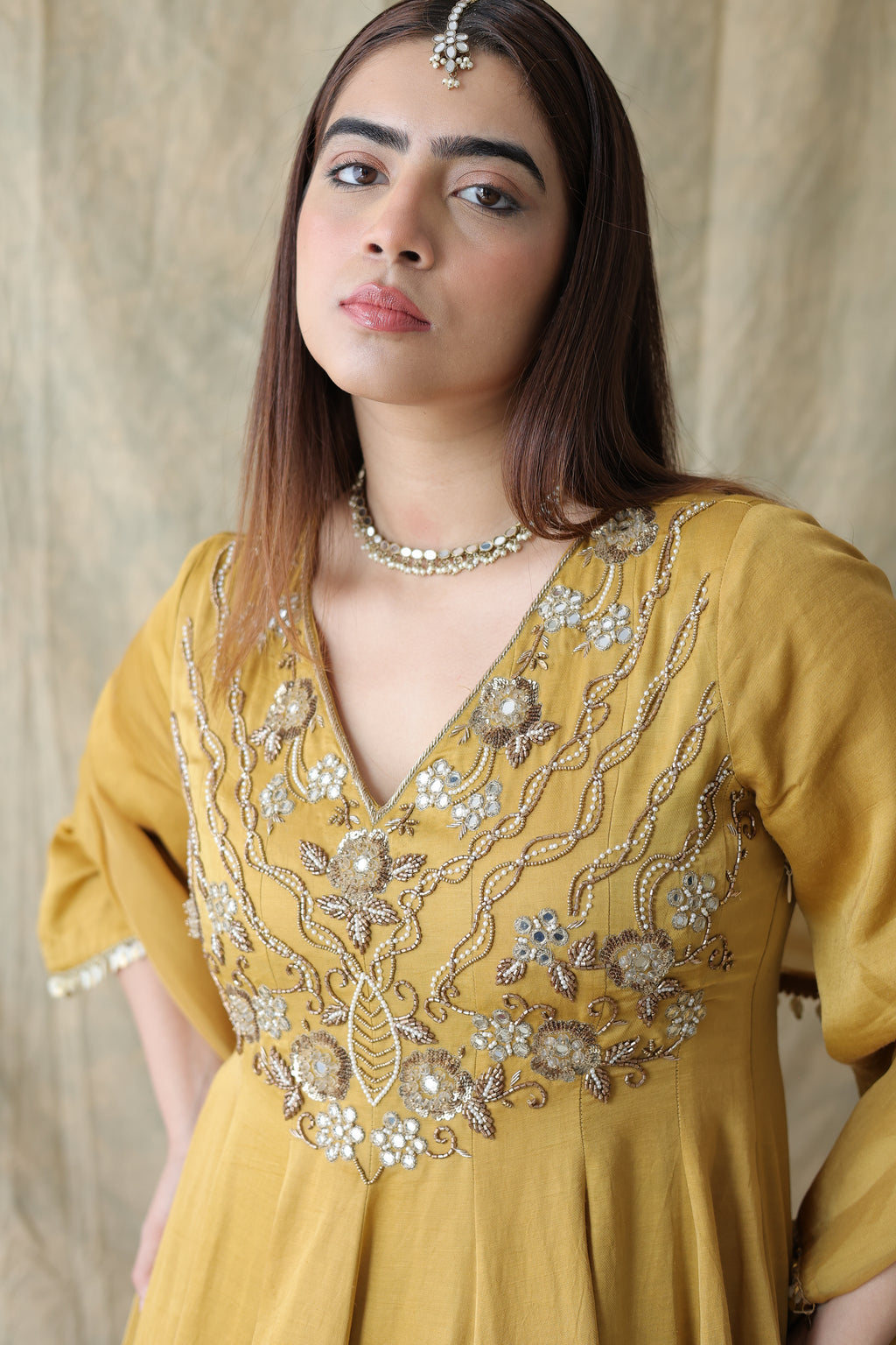 Zariya Short Anarkali With Tulip Pants