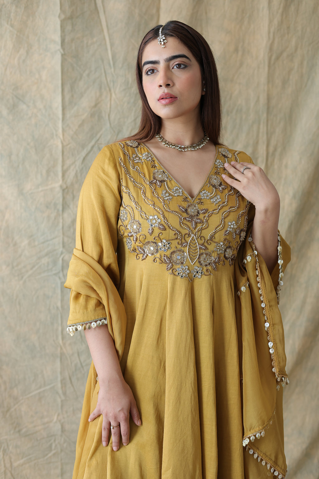Zariya Short Anarkali With Tulip Pants