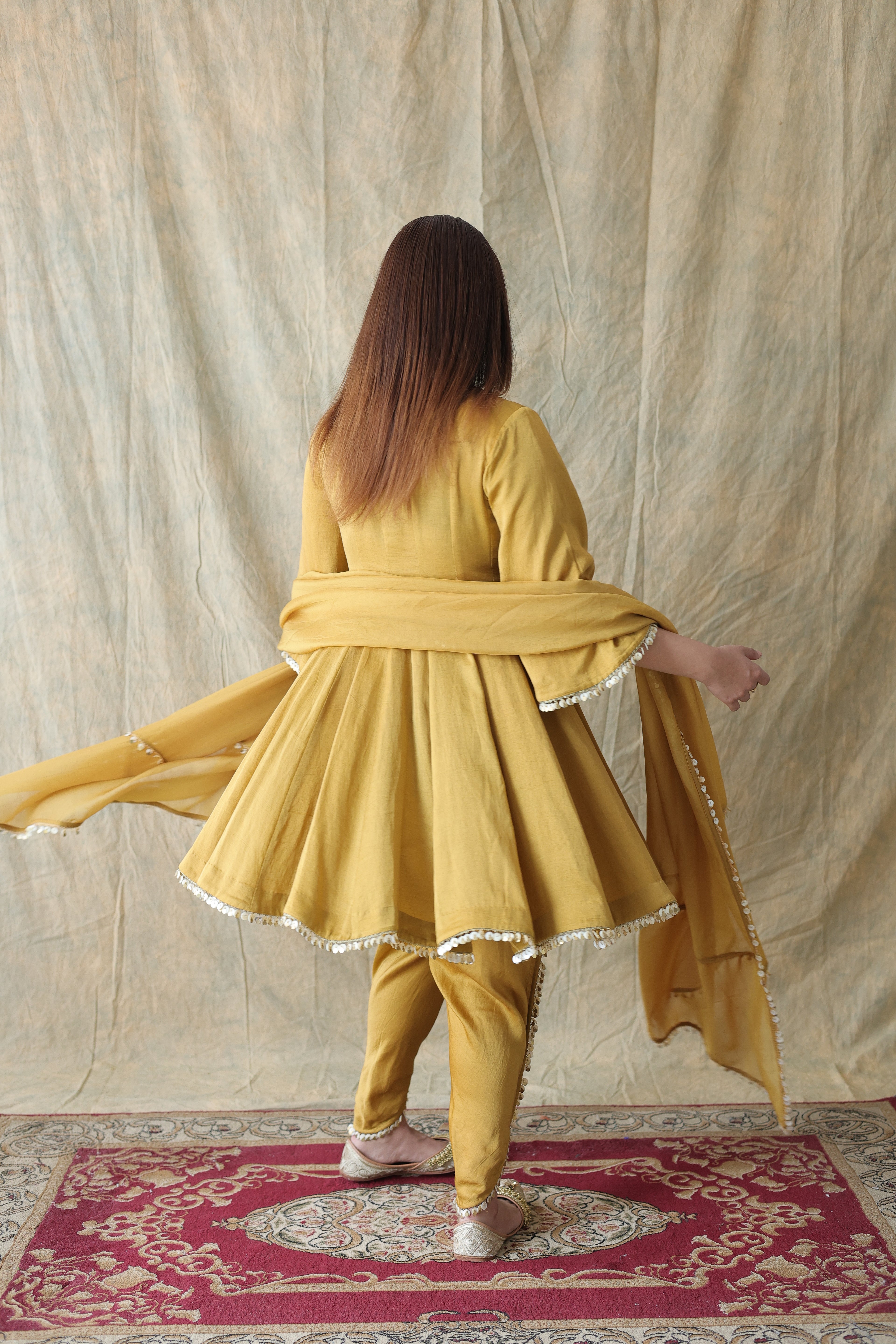 Zariya Short Anarkali With Tulip Pants