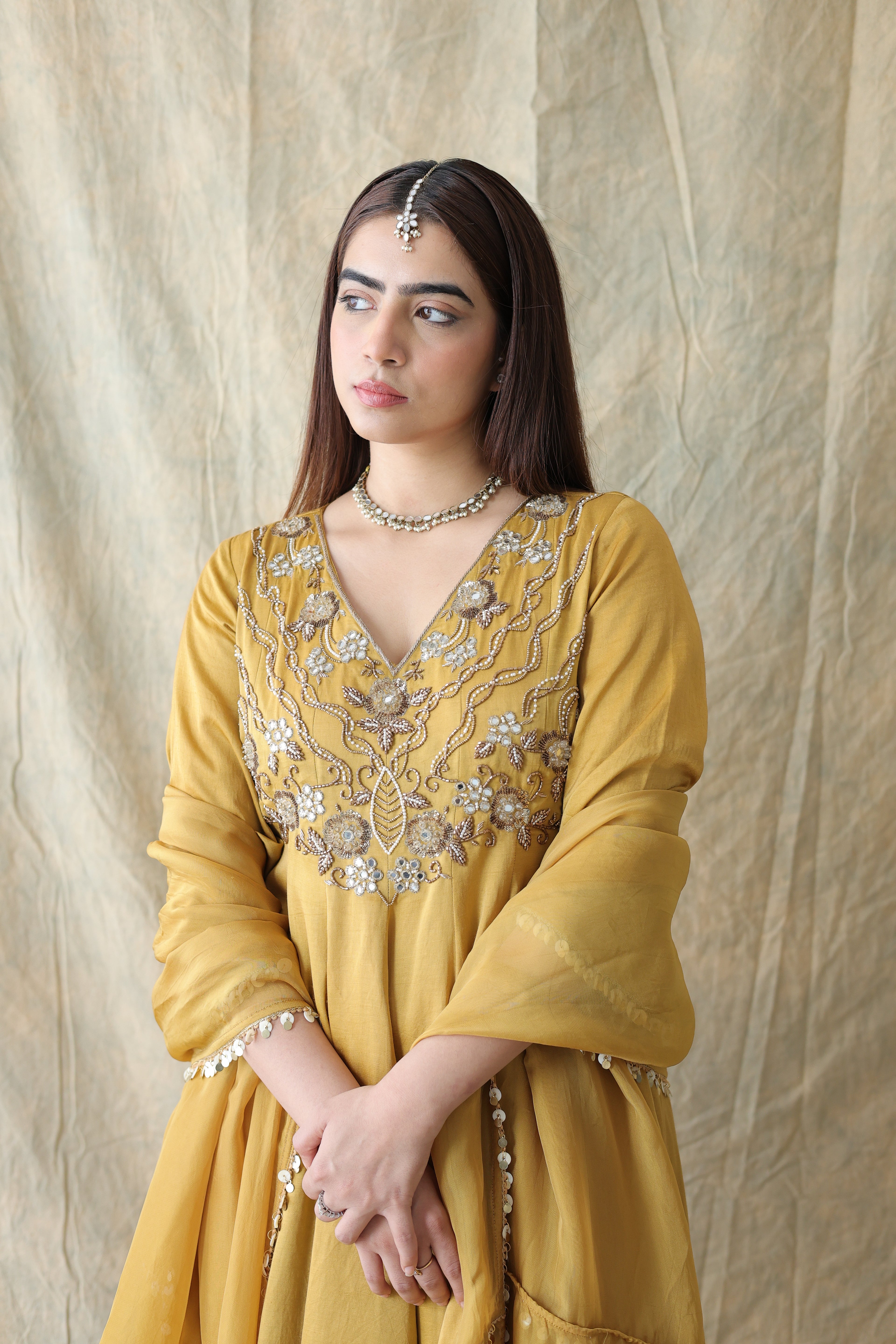 Zariya Short Anarkali With Tulip Pants