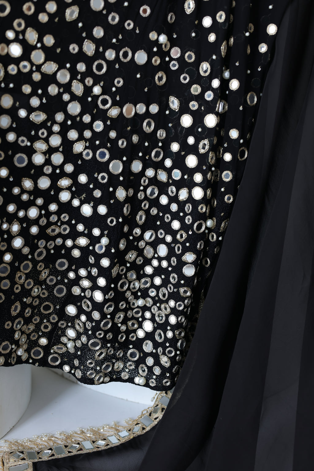 Kohinoor Assymetrical Kali Kurta With Wide Palazo And Dupatta