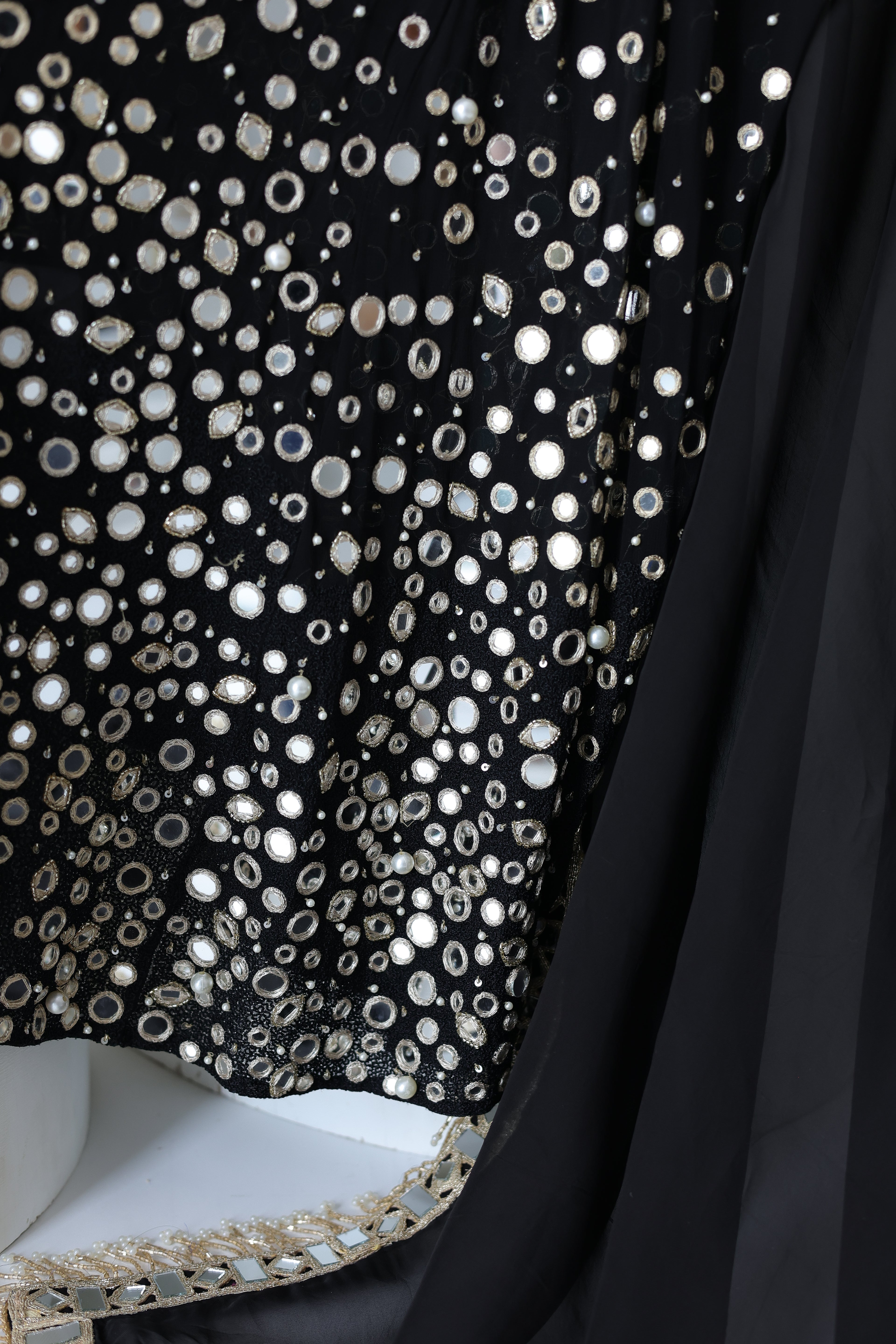 Kohinoor Assymetrical Kali Kurta With Wide Palazo And Dupatta