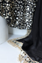 Kohinoor Assymetrical Kali Kurta With Wide Palazo And Dupatta