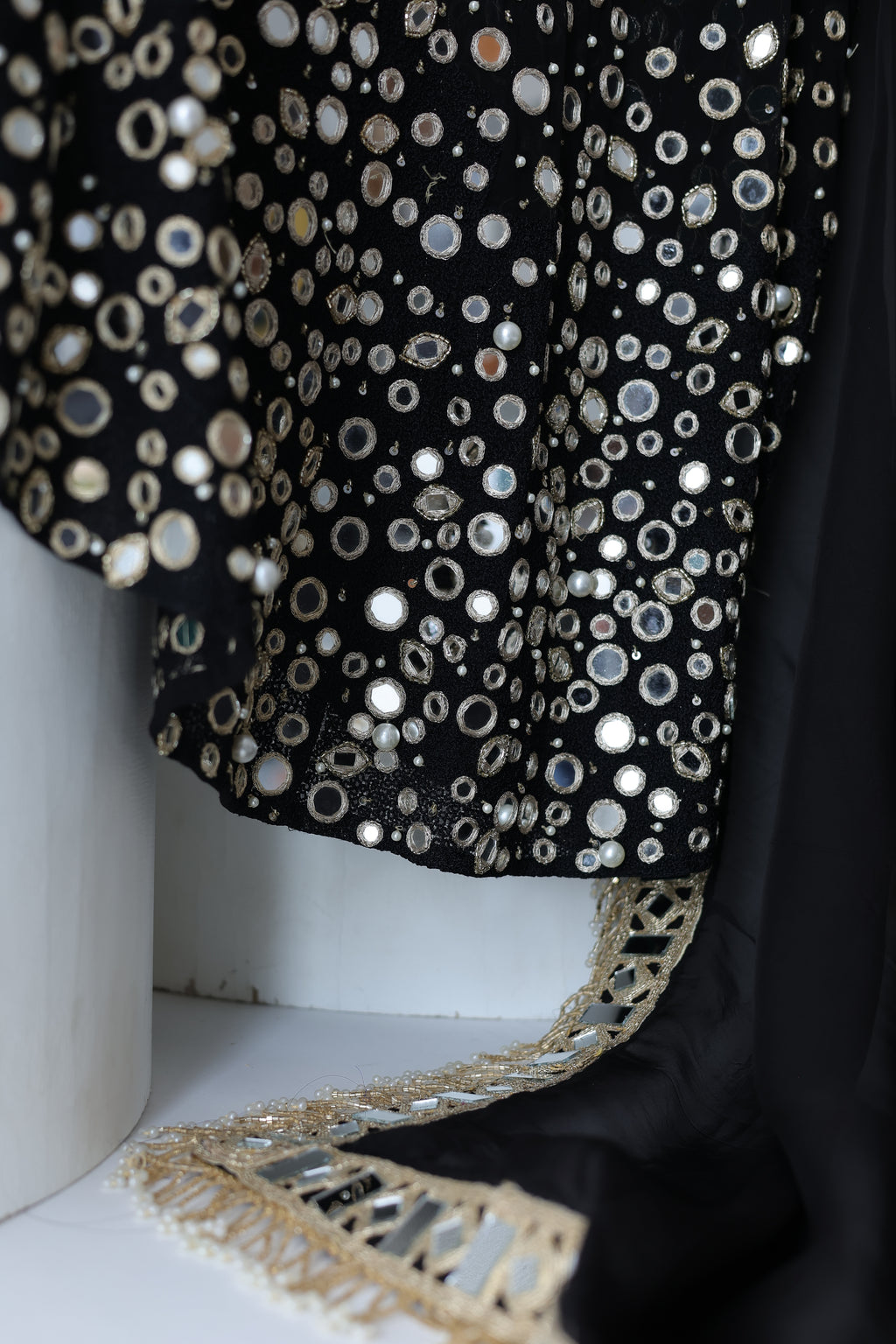 Kohinoor Assymetrical Kali Kurta With Wide Palazo And Dupatta