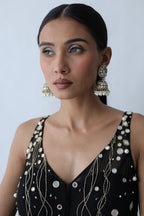 Kohinoor Assymetrical Kali Kurta With Wide Palazo And Dupatta