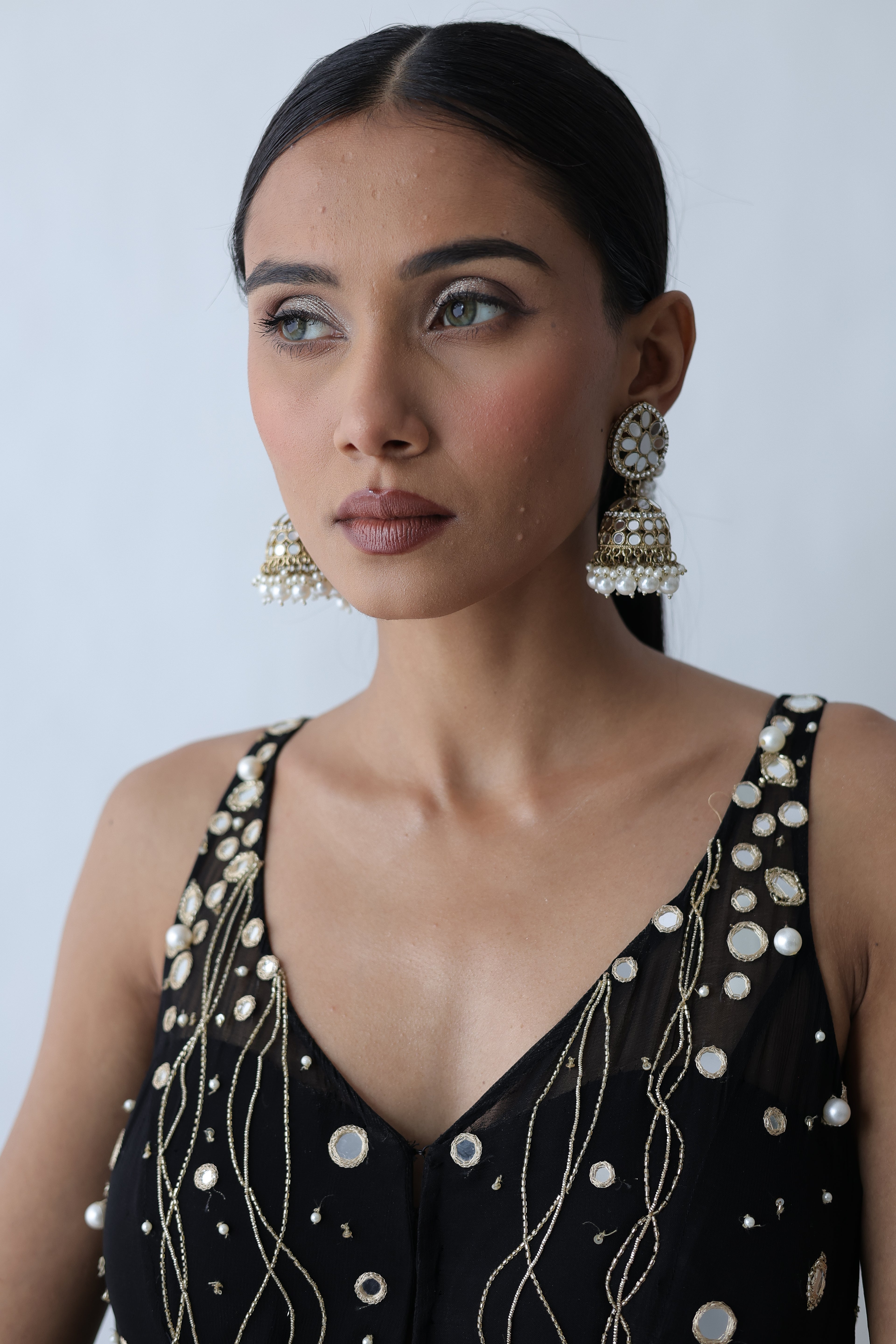 Kohinoor Assymetrical Kali Kurta With Wide Palazo And Dupatta