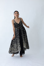 Kohinoor Assymetrical Kali Kurta With Wide Palazo And Dupatta