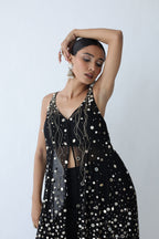 Kohinoor Assymetrical Kali Kurta With Wide Palazo And Dupatta