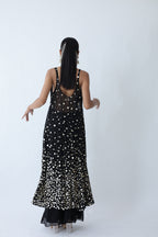 Kohinoor Assymetrical Kali Kurta With Wide Palazo And Dupatta