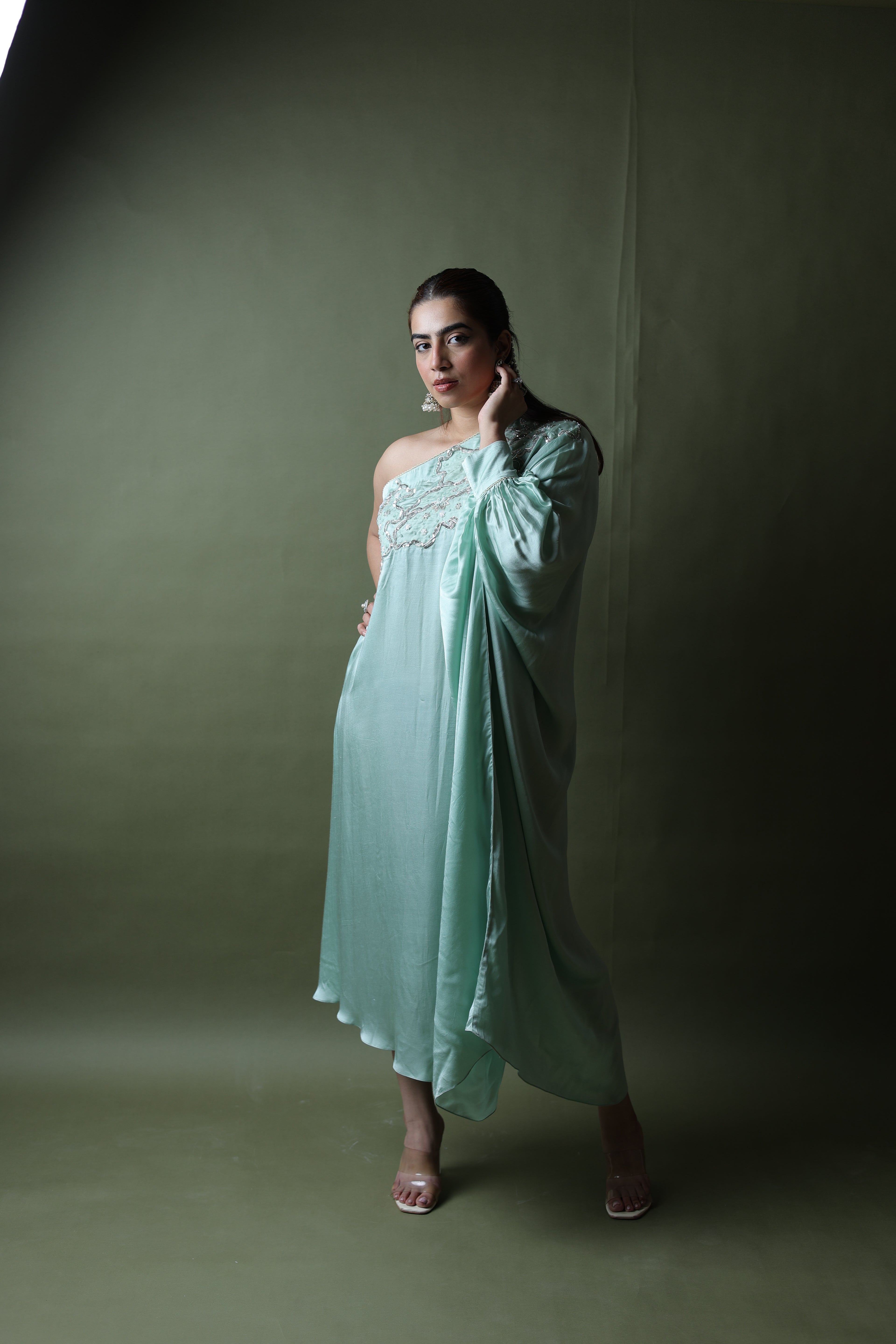 Saba One Shoulder Assymetrical Dress