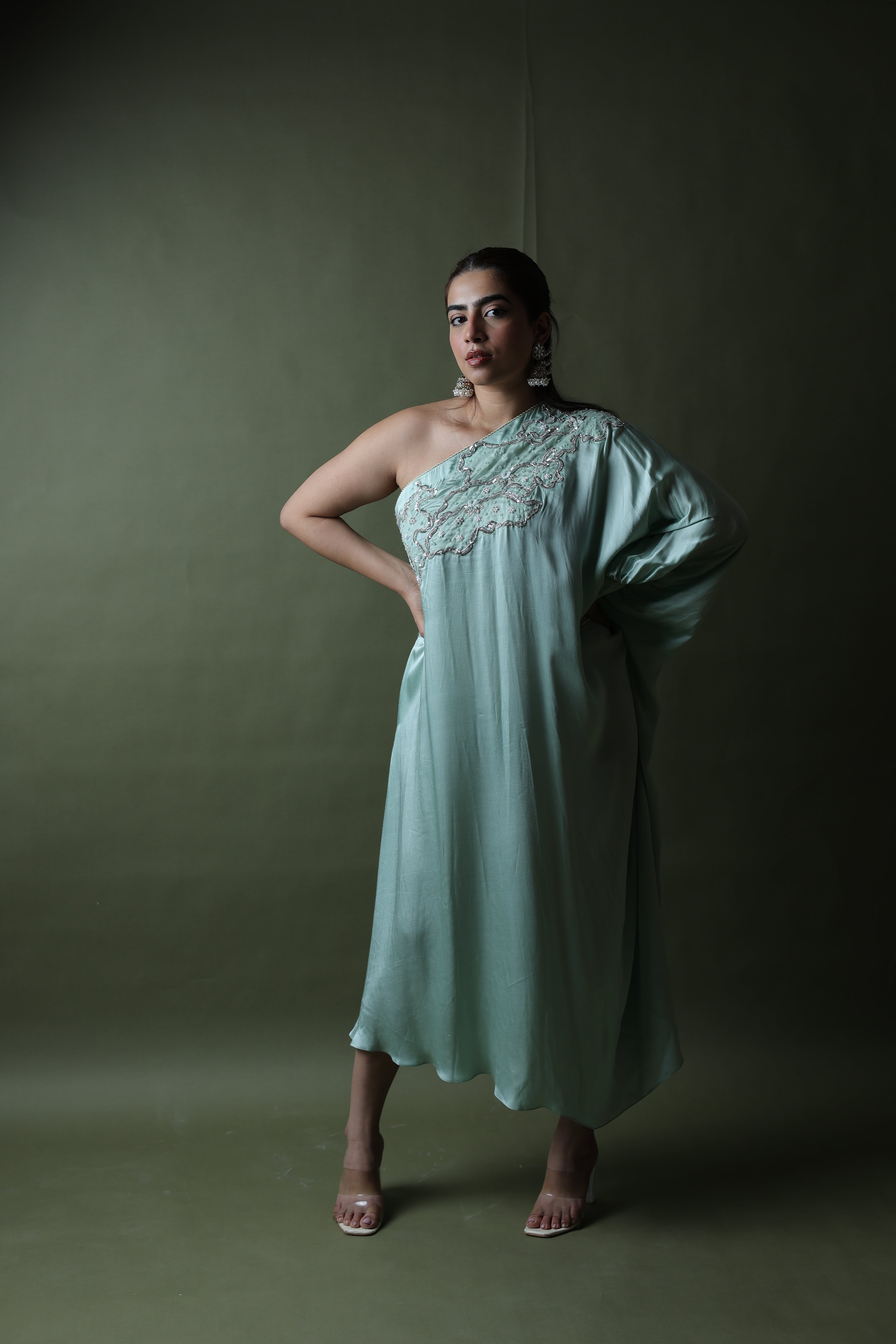 Saba One Shoulder Assymetrical Dress