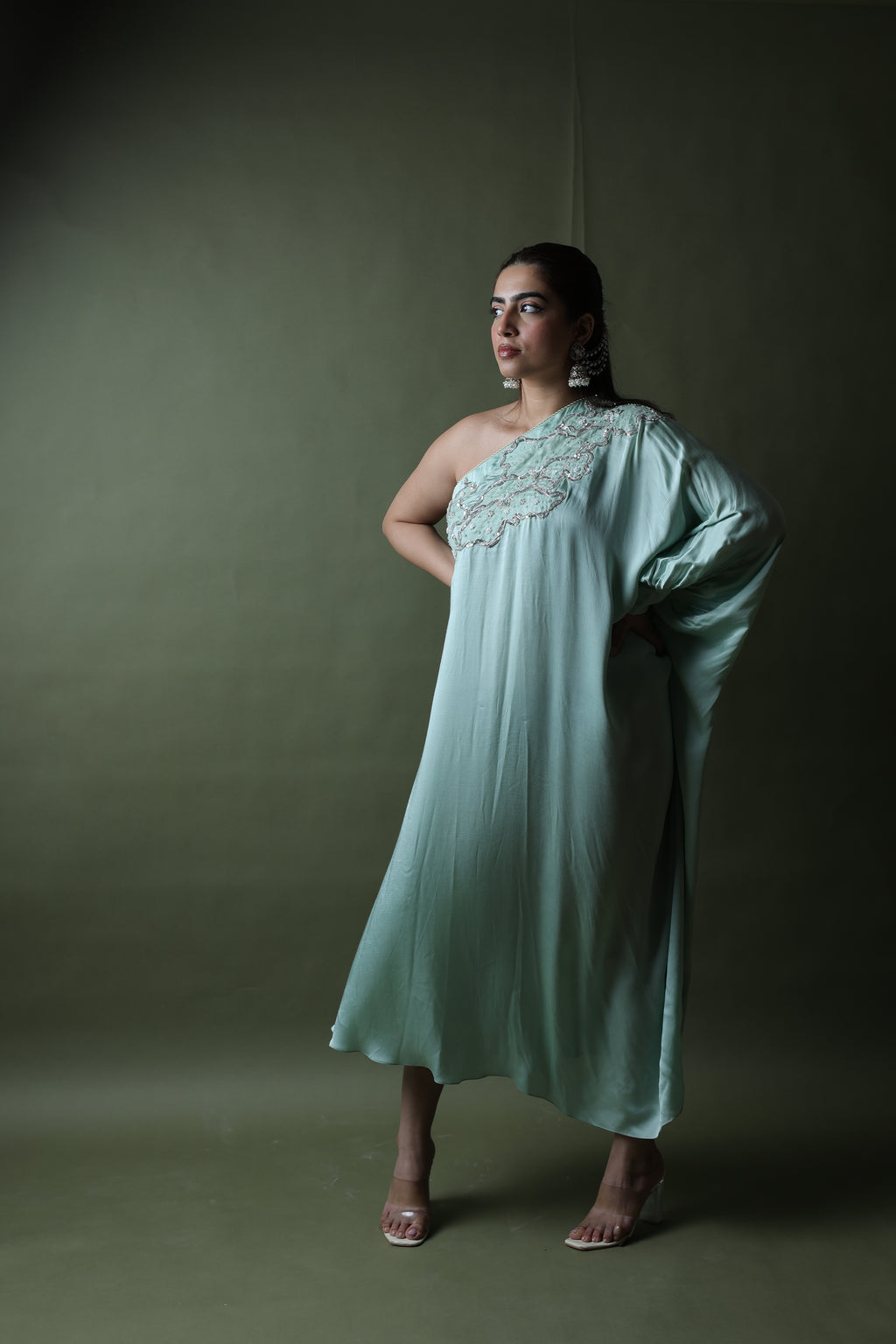 Saba One Shoulder Assymetrical Dress