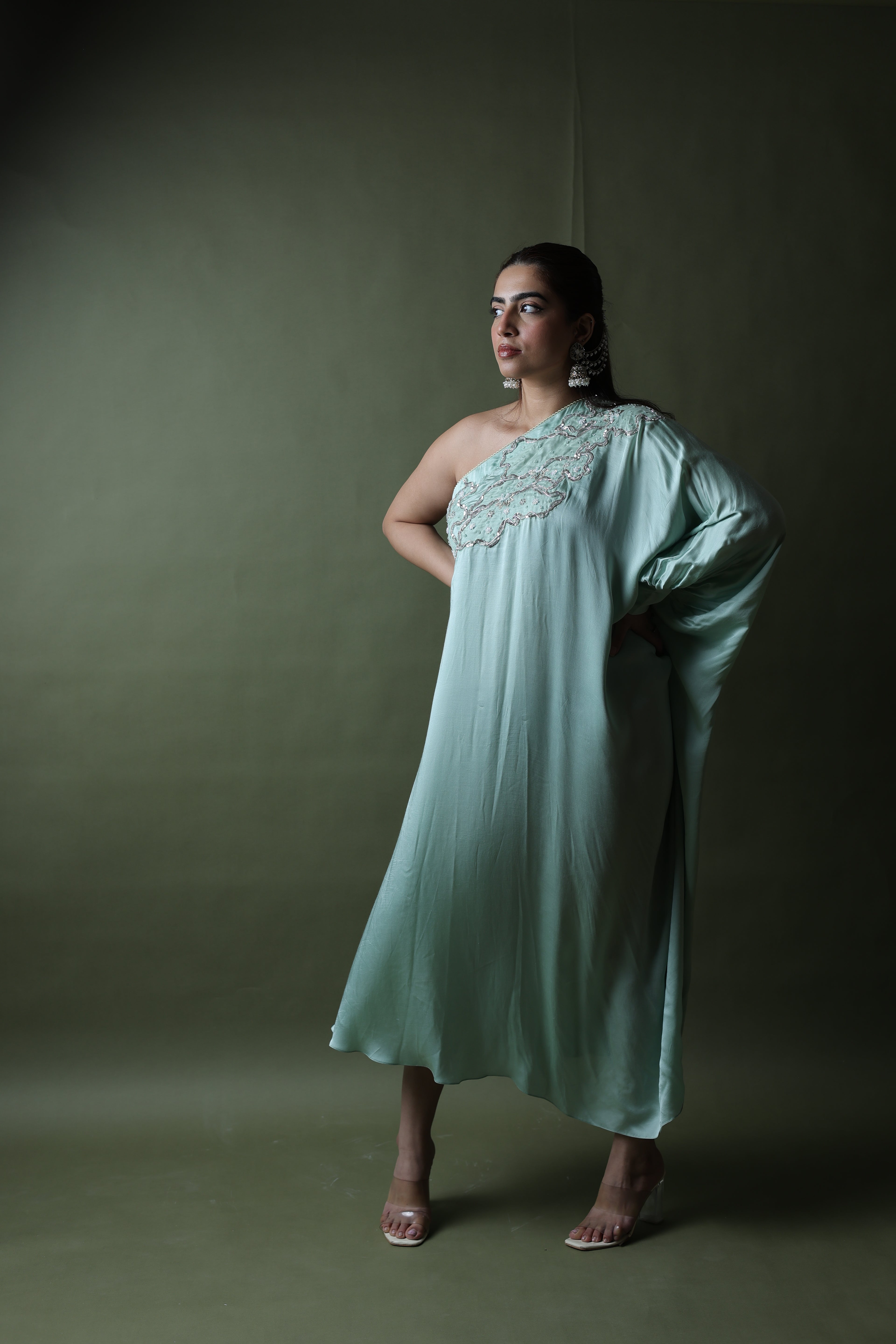 Saba One Shoulder Assymetrical Dress