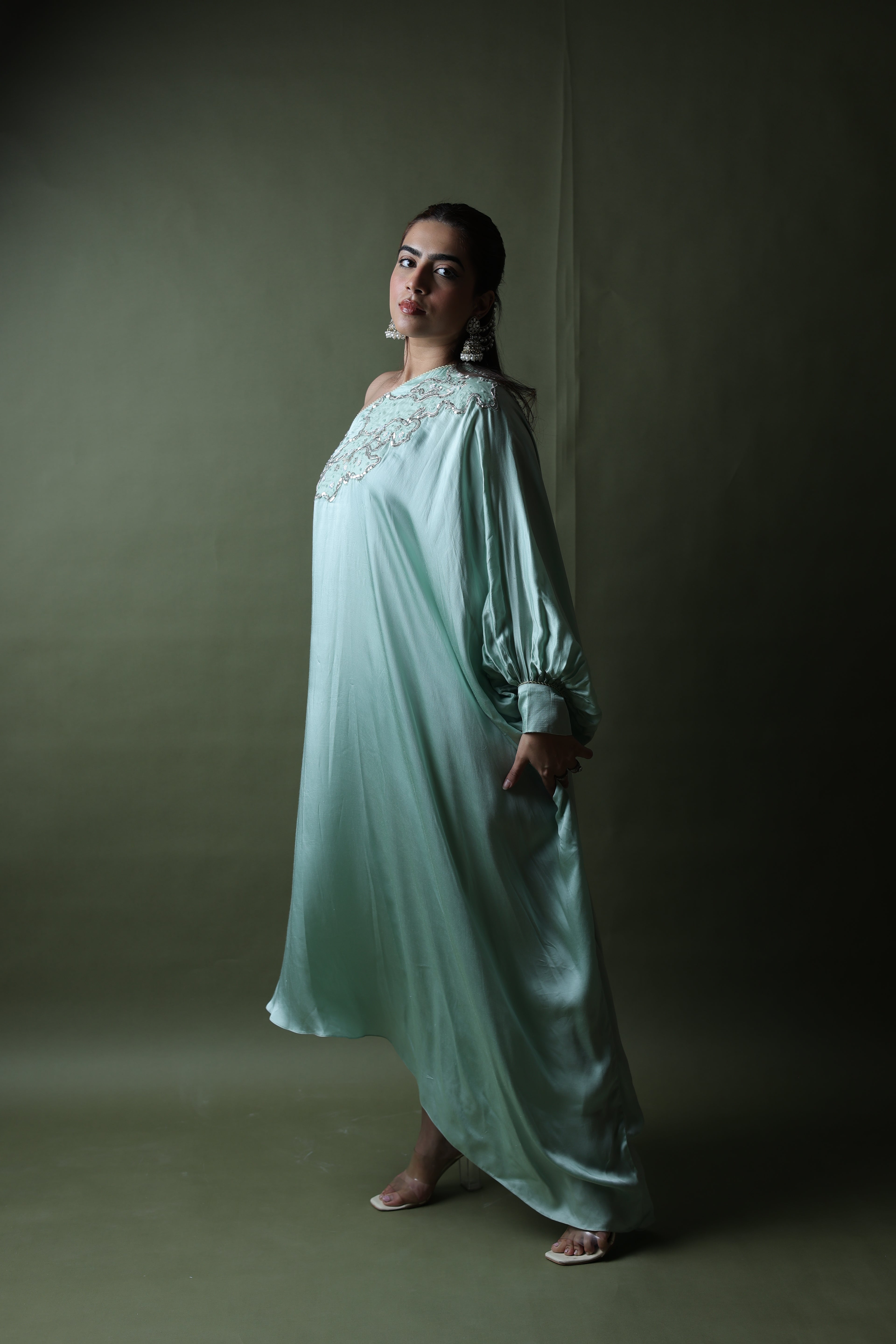 Saba One Shoulder Assymetrical Dress