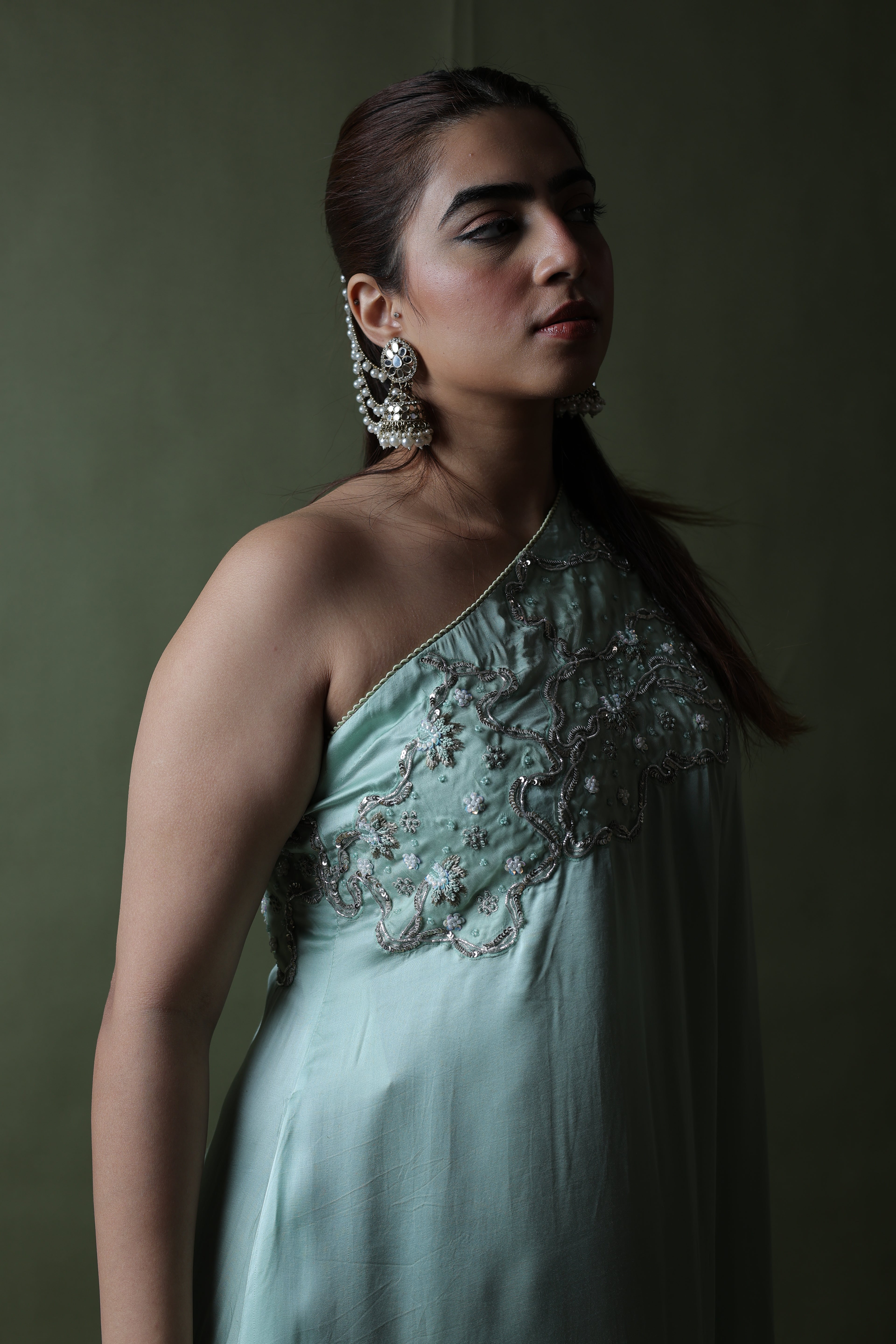 Saba One Shoulder Assymetrical Dress