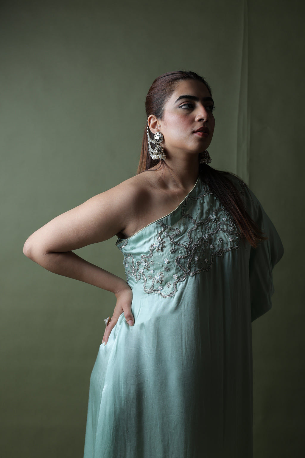 Saba One Shoulder Assymetrical Dress