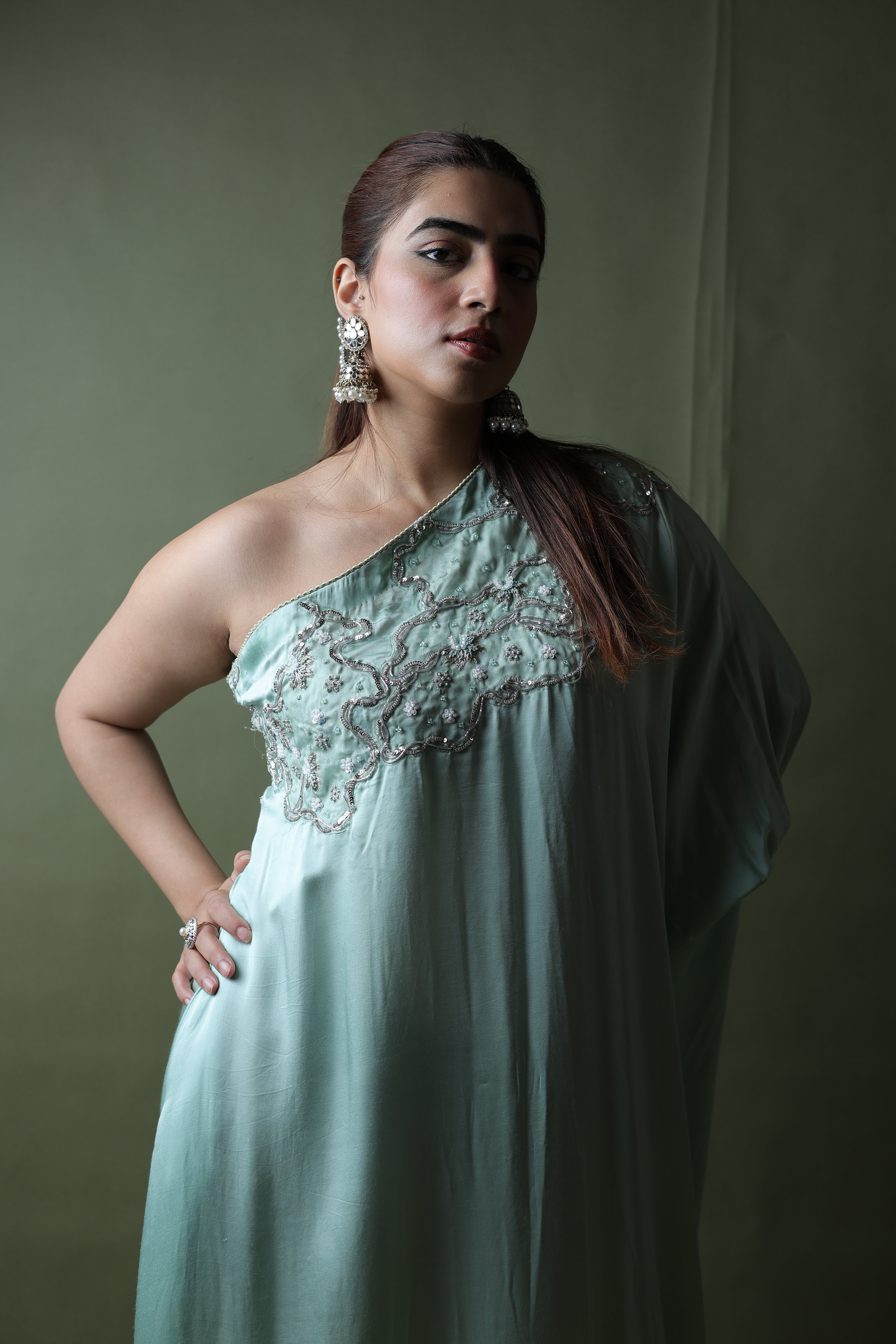 Saba One Shoulder Assymetrical Dress