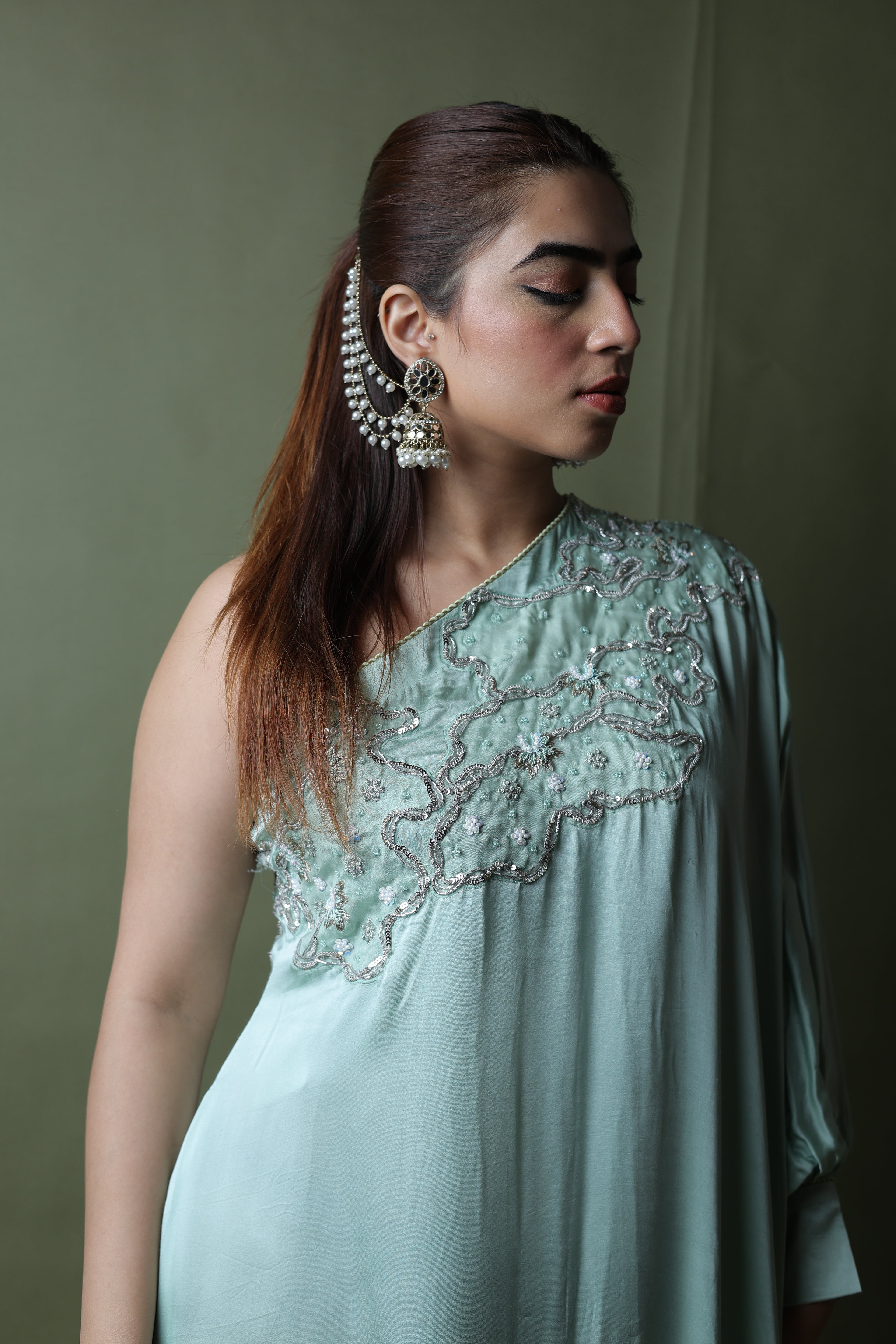 Saba One Shoulder Assymetrical Dress