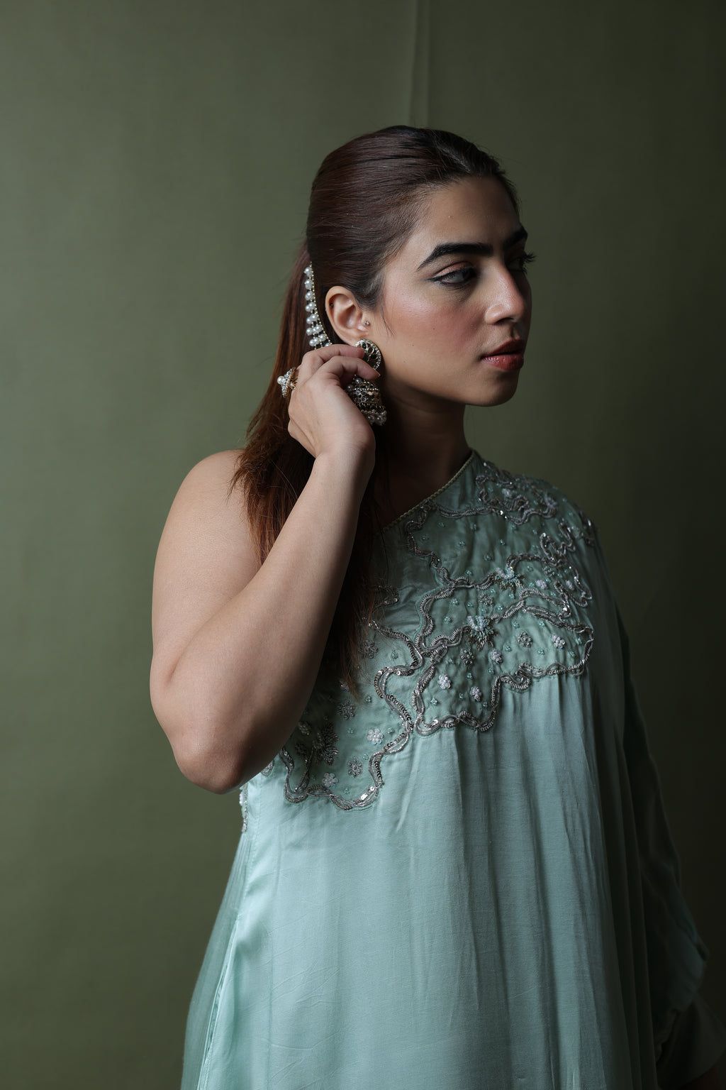 Saba One Shoulder Assymetrical Dress