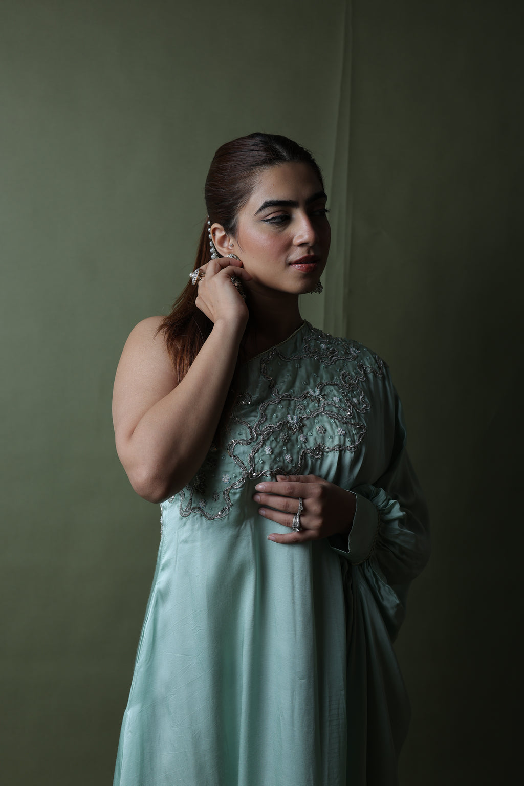 Saba One Shoulder Assymetrical Dress