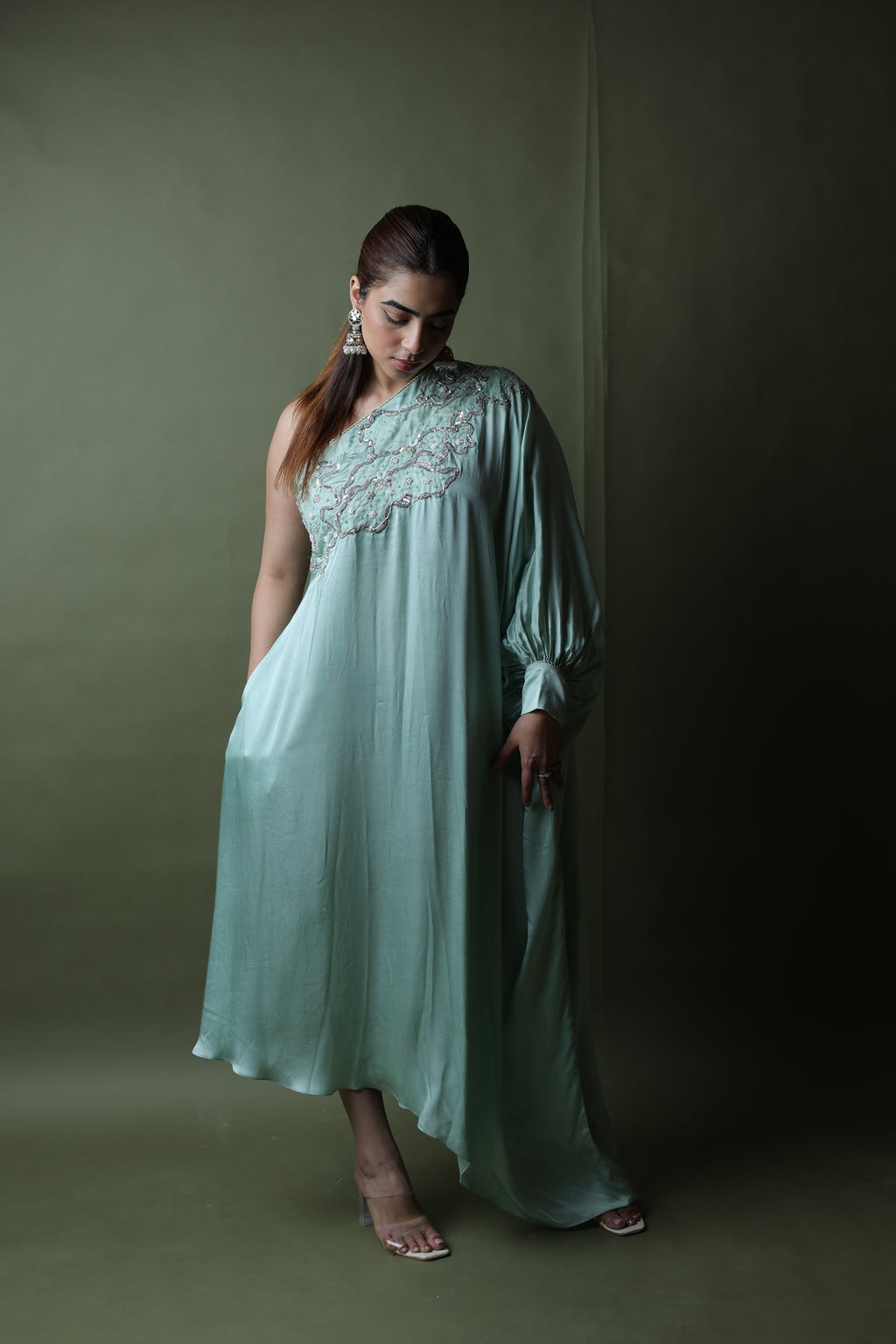 Saba One Shoulder Assymetrical Dress