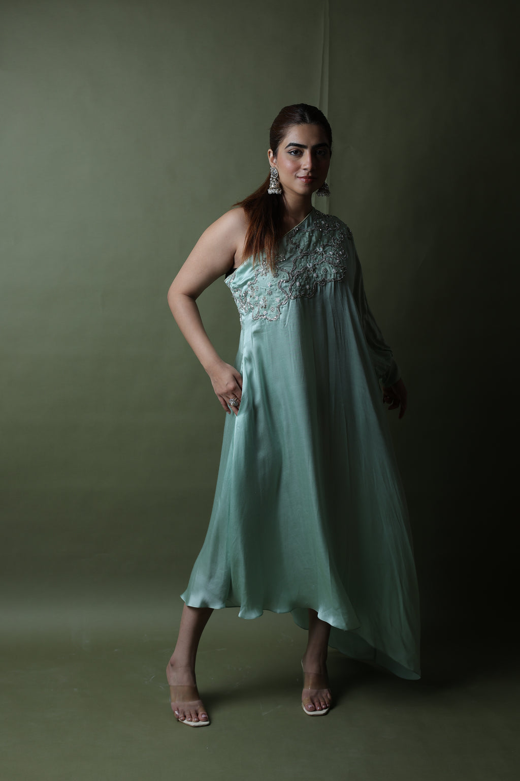 Saba One Shoulder Assymetrical Dress