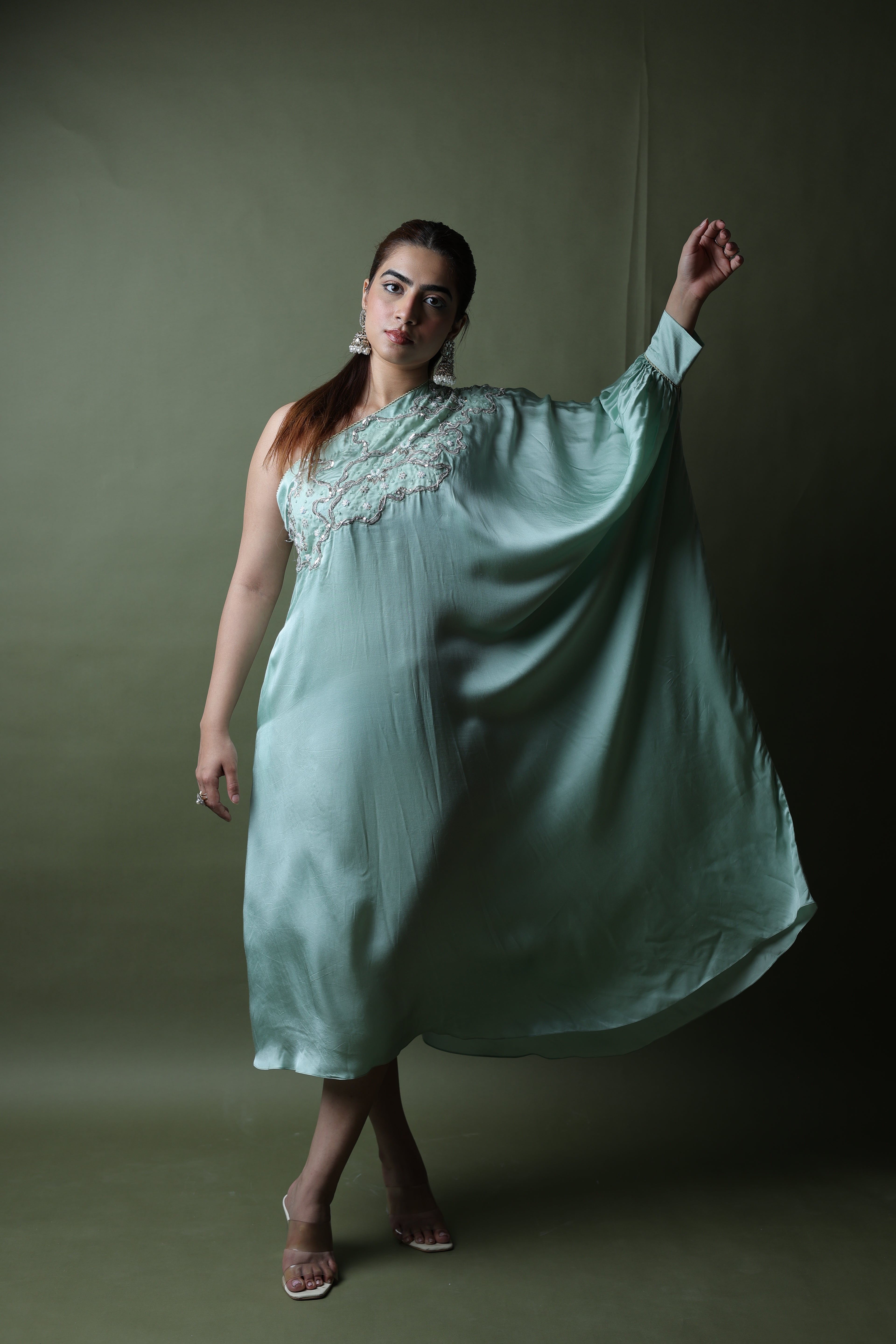 Saba One Shoulder Assymetrical Dress