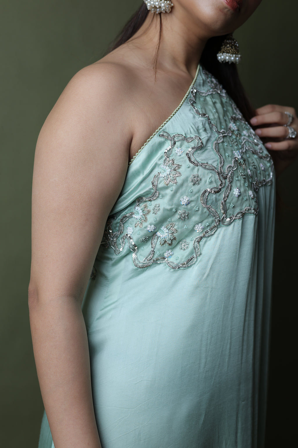 Saba One Shoulder Assymetrical Dress