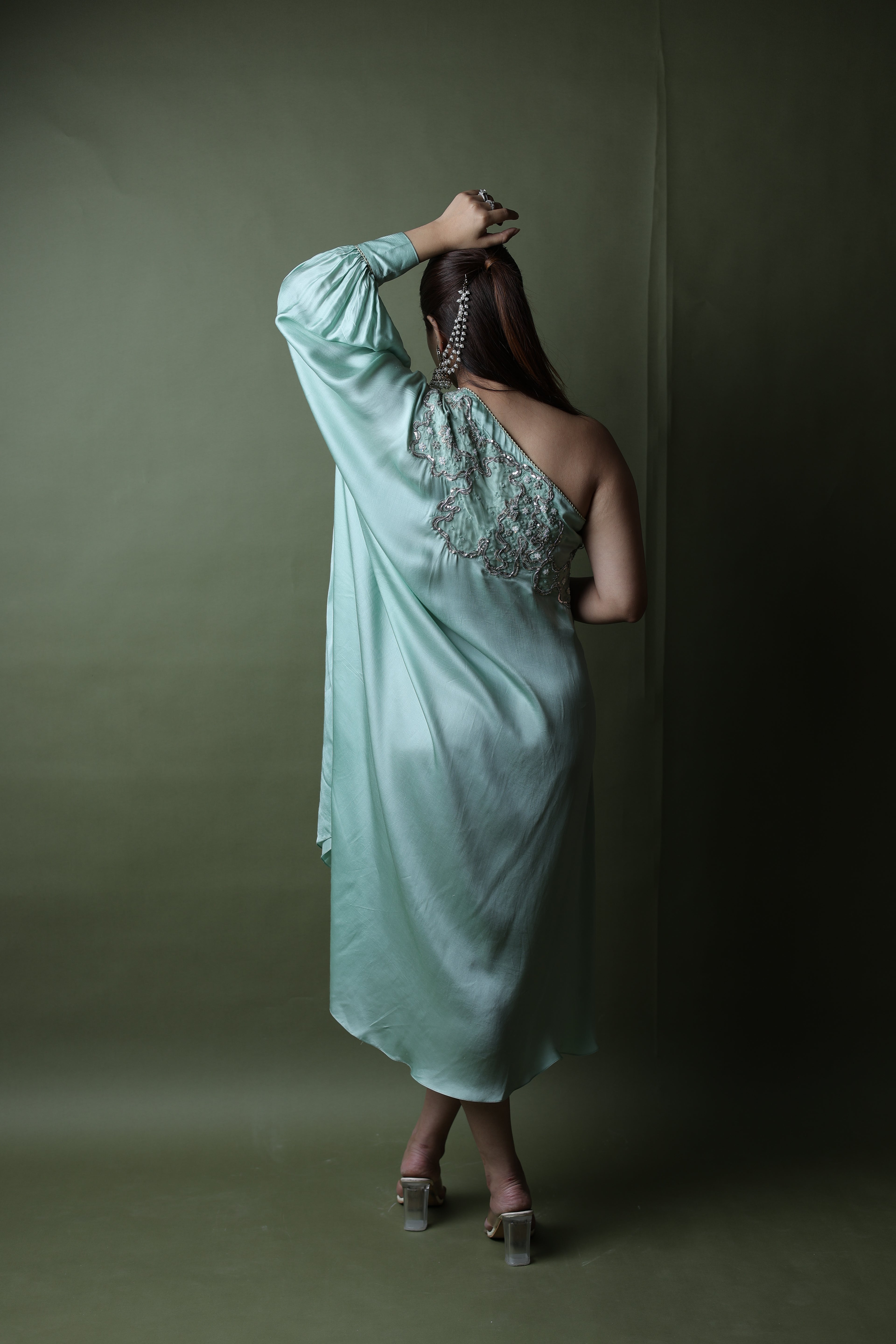 Saba One Shoulder Assymetrical Dress