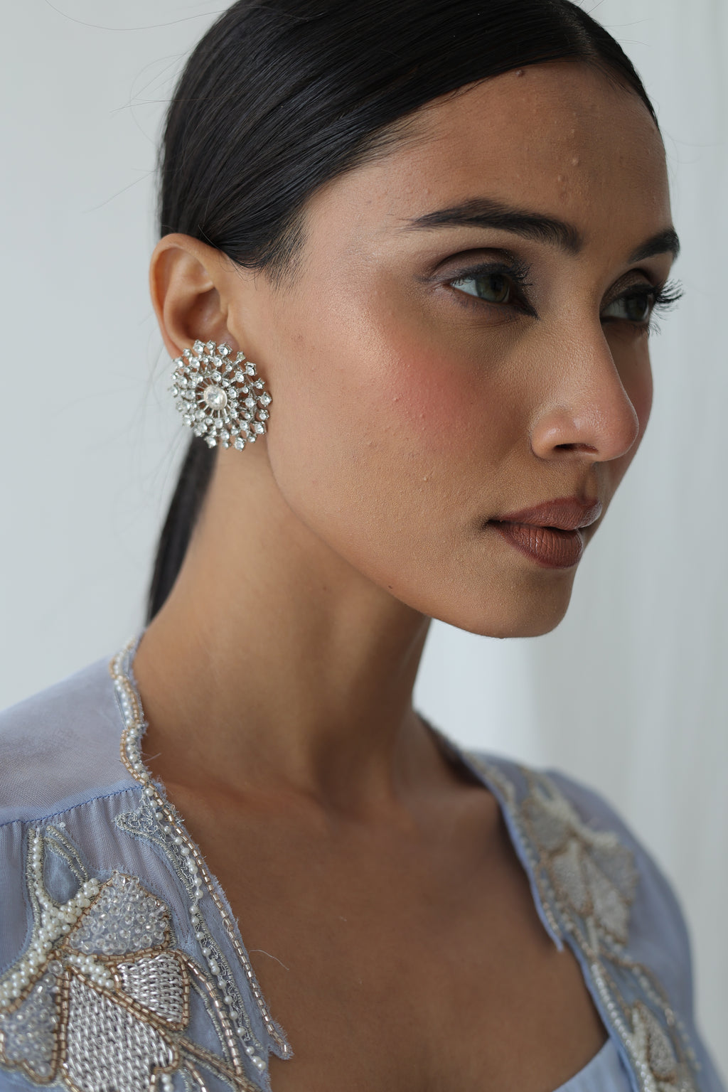 Aarzu Open Cape With Draped Skirt