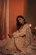 Zarnoor Double Border Anarkali With Mirror Dupatta