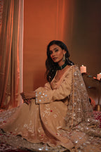 Zarnoor Double Border Anarkali With Mirror Dupatta