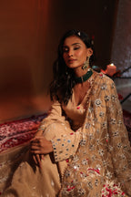 Zarnoor Double Border Anarkali With Mirror Dupatta