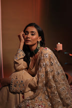 Zarnoor Double Border Anarkali With Mirror Dupatta