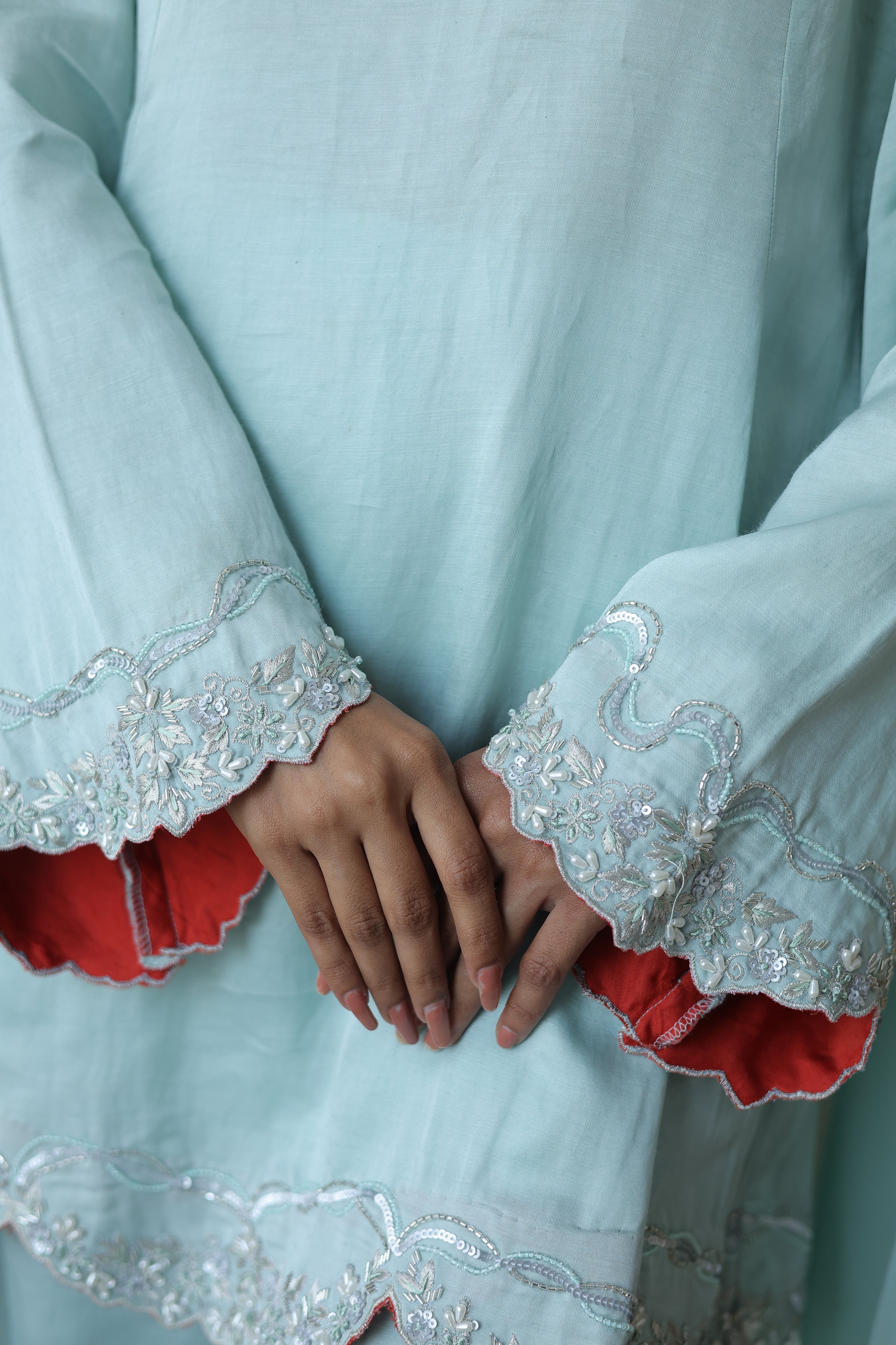 Aafreen Short Kali Trouser Set