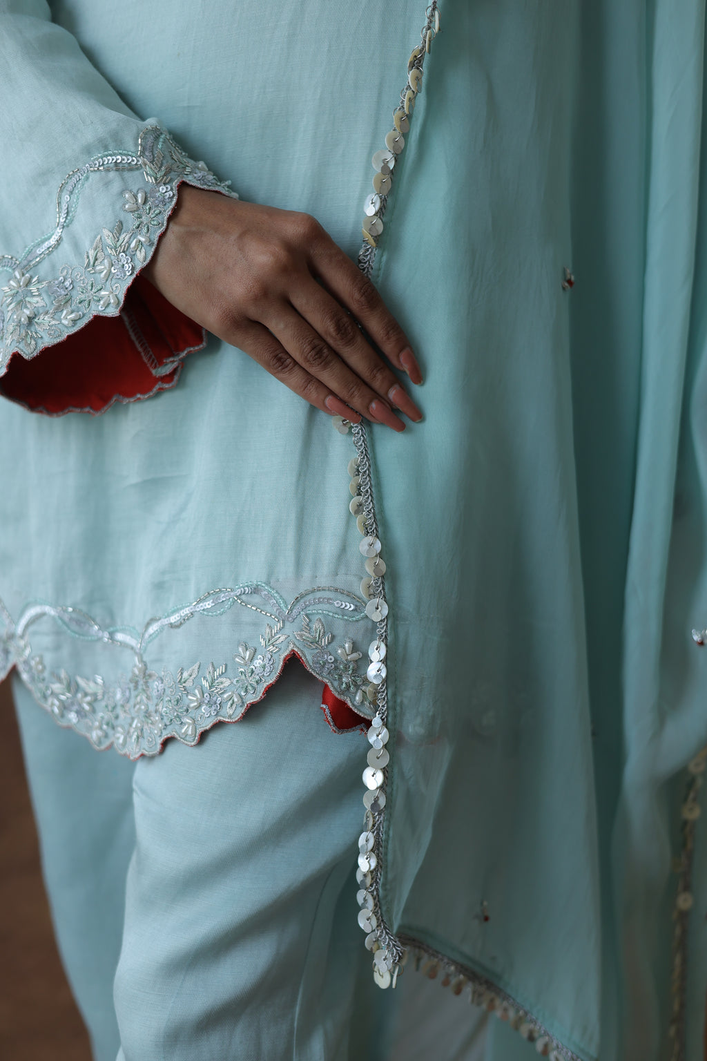 Aafreen Short Kali Trouser Set